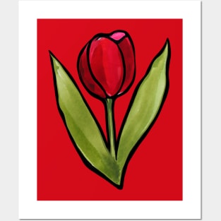 Red Tulip Posters and Art